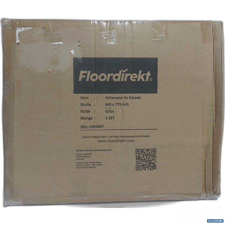 Artikel Nr. 446384 Artikel Nr. 446384: Floordirekt Gitterzaun 5x Gerade 640x775mm grün