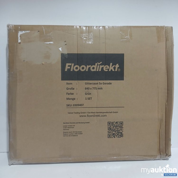 Artikel Nr. 446384 Artikel Nr. 446384: Floordirekt Gitterzaun 5x Gerade 640x775mm grün