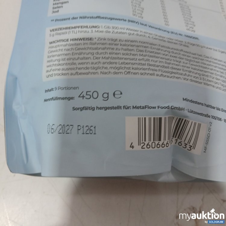 Artikel Nr. 469384: MetaFlow Stoffwechselshake Zimtschnecke 450 g