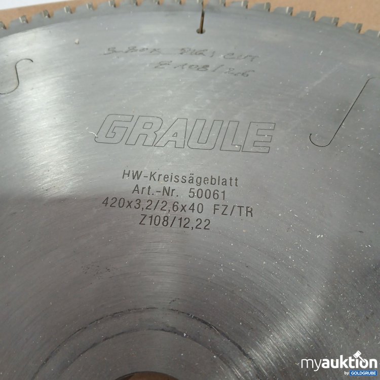 Artikel Nr. 811384 Artikel Nr. 811384: Graule HW-Kreissägeblatt 420x3,2/2,6x40