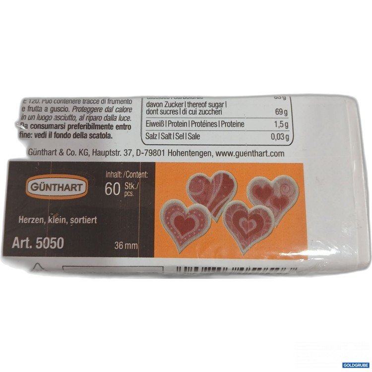 Artikel Nr. 959384: Günthart Dekorschild Herzen klein sortiert 60Stk 