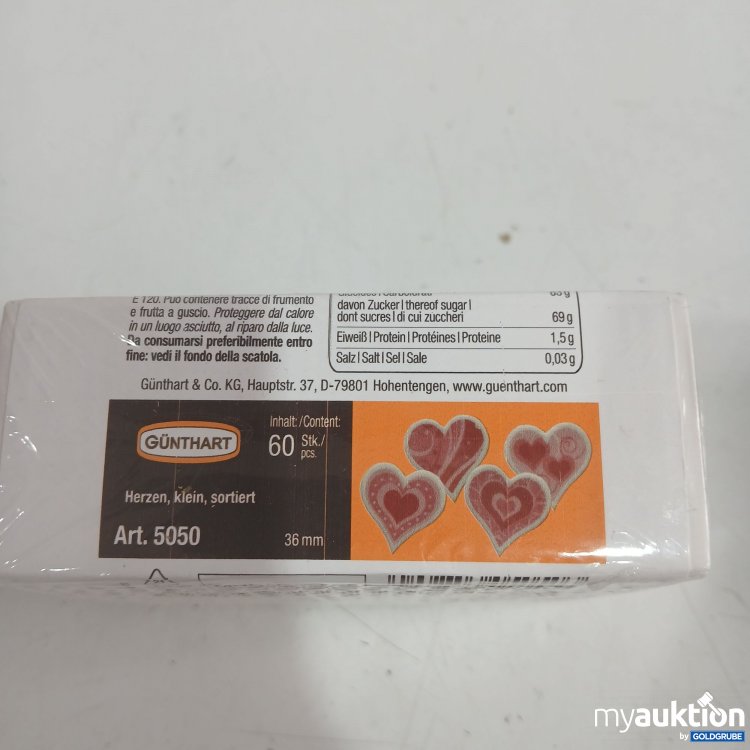 Artikel Nr. 959384: Günthart Dekorschild Herzen klein sortiert 60Stk 