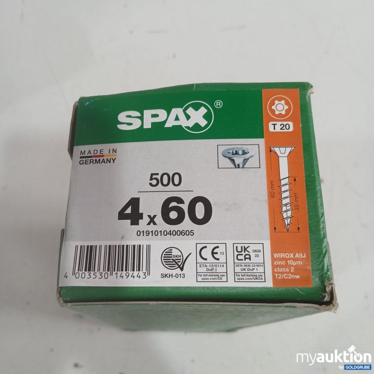 Artikel Nr. 991384 Artikel Nr. 991384: Spax Schrauben 4x60 T20 500Stk