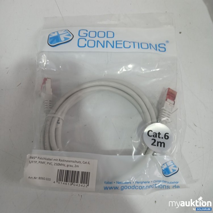 Artikel Nr. 444385 Artikel Nr. 444385: RNS Patchkabel mit Rastnasenschutz Cat6 grau 2m