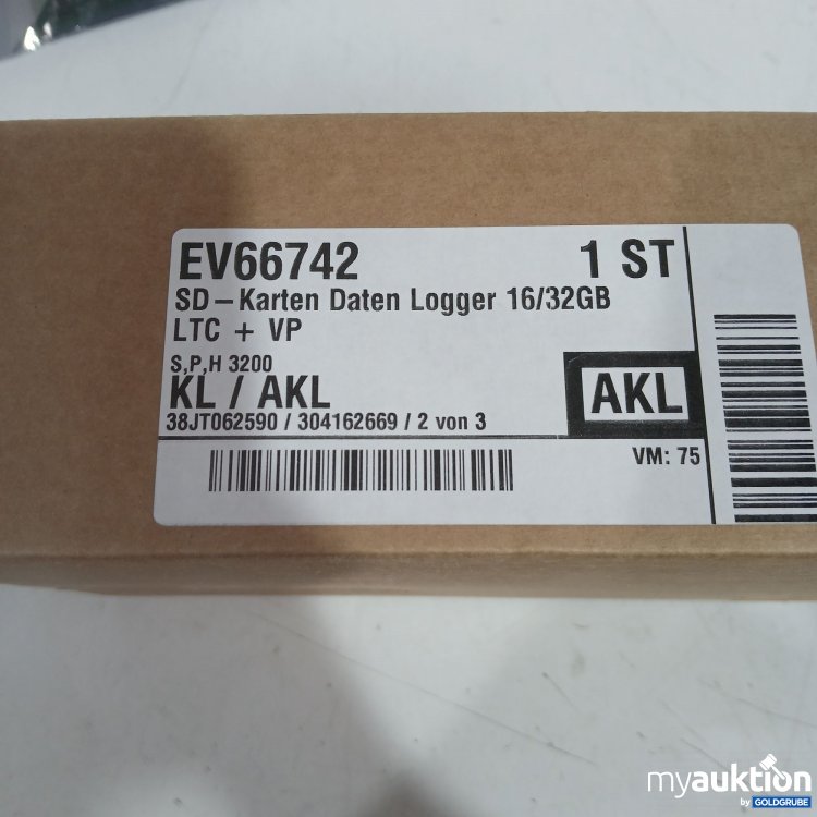 Artikel Nr. 525385: SD-Karten Daten Logger 16/32GB EV66742 