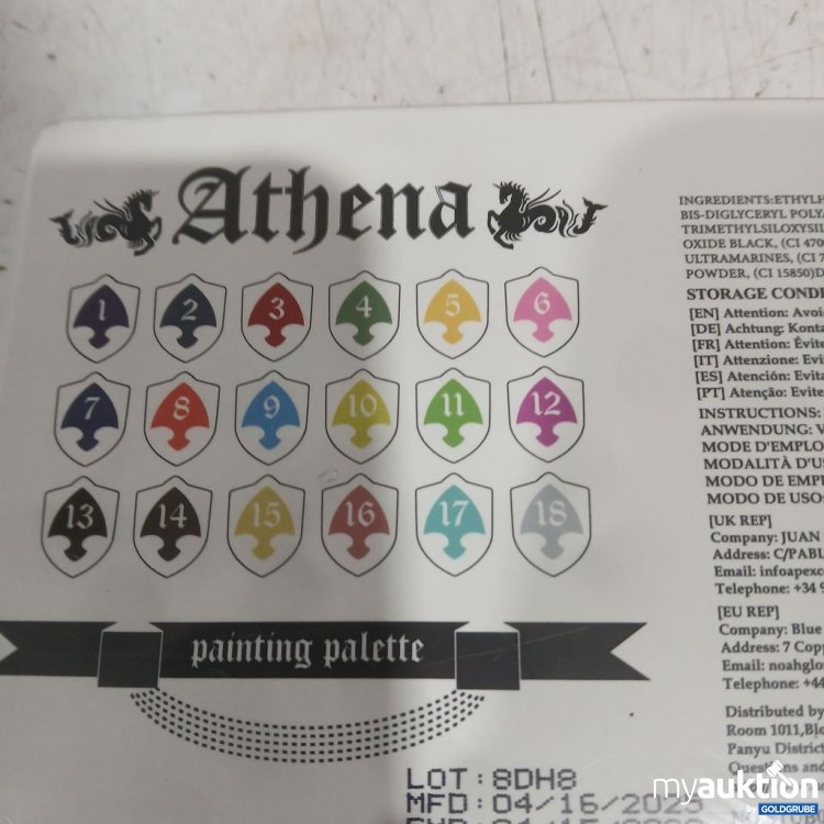 Artikel Nr. 934385 Artikel Nr. 934385: Ucanbe Athena painting palette 168g