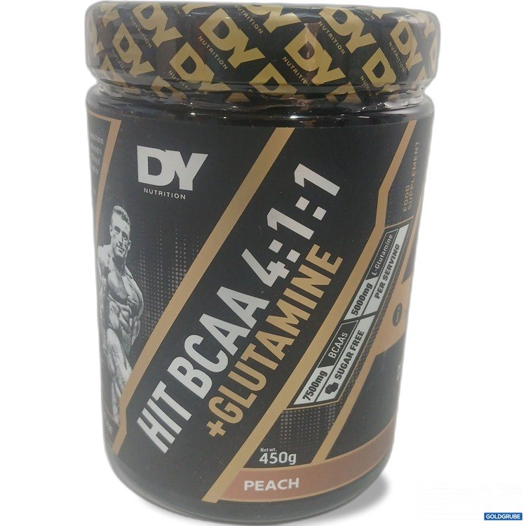 Artikel Nr. 988385 Artikel Nr. 988385: DY Nutrition Hit BCAA 4:1:1 + Glutamine Peach 450g
