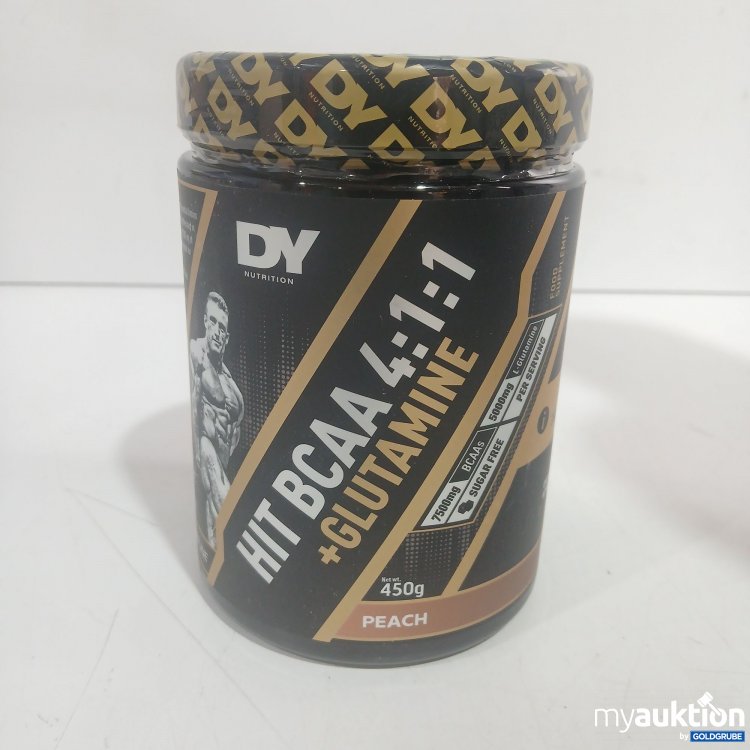 Artikel Nr. 988385 Artikel Nr. 988385: DY Nutrition Hit BCAA 4:1:1 + Glutamine Peach 450g