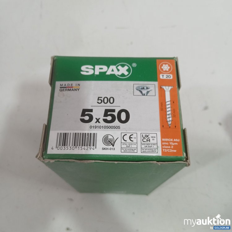 Artikel Nr. 991385 Artikel Nr. 991385: Spax Schrauben 5x50 T20 500Stk