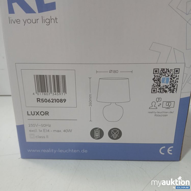 Artikel Nr. 995385 Artikel Nr. 995385: RL live your light Luxor Lampe R50621089 Dm ca 180mm, Höhe ca 260mm