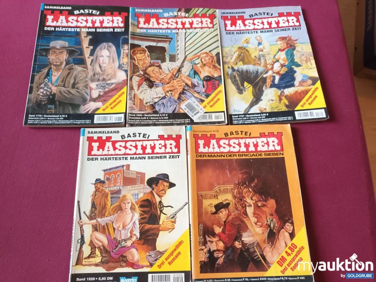 Artikel Nr. 999385 Artikel Nr. 999385: 5 x Lassiter Western Romane Sammelbände (=15 Romane)