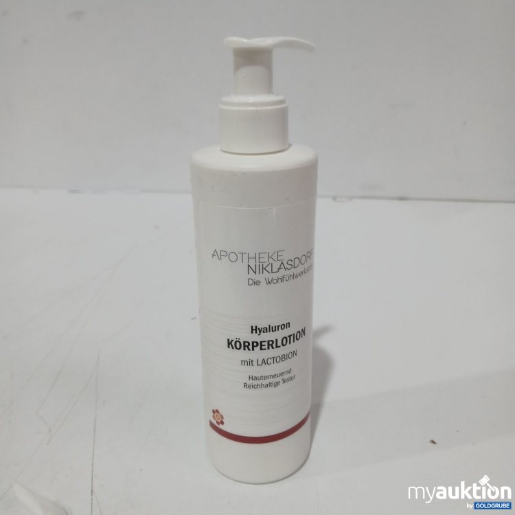 Artikel Nr. 470386 Artikel Nr. 470386: Apotheke Niklasdorf Hyaluron Körperlotion mit Lactobion 250ml