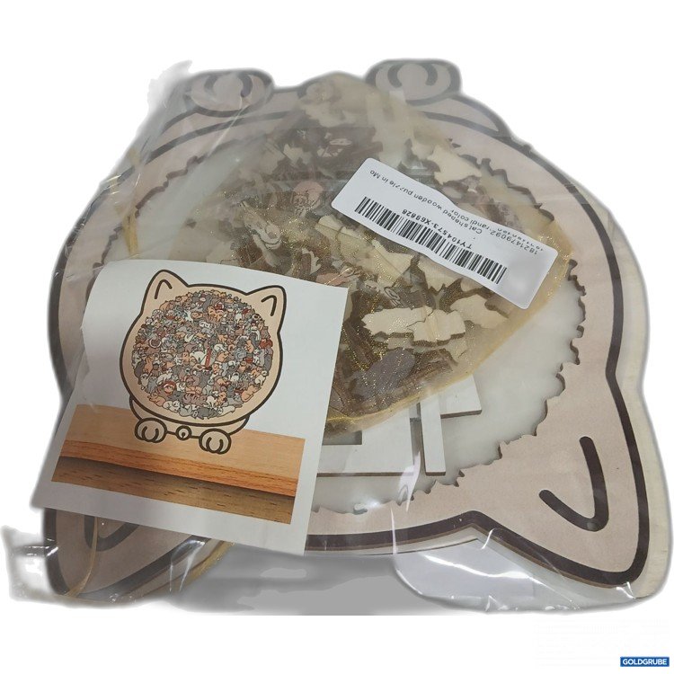 Artikel Nr. 989386 Artikel Nr. 989386: Cat shaped wooden puzzle
