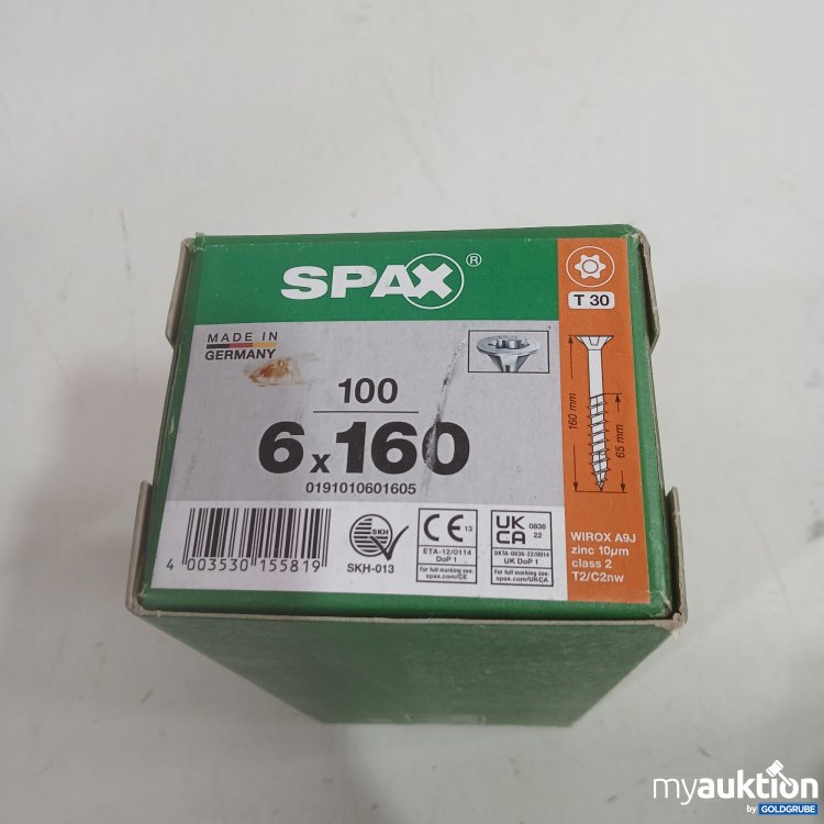Artikel Nr. 991386 Artikel Nr. 991386: Spax Schrauben 6x160 T30 100Stk