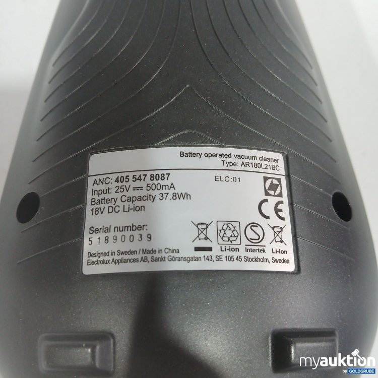 Artikel Nr. 444387 Artikel Nr. 444387: Vacuum Cleaner AR180L21BC Zubehör laut Foto