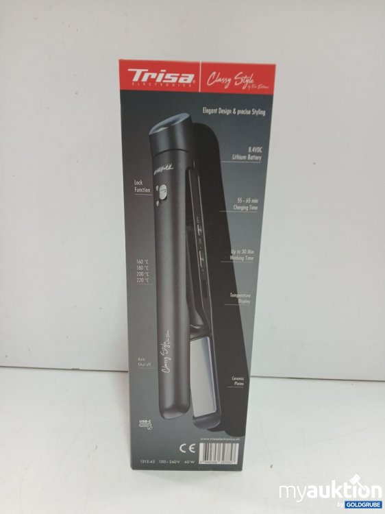 Artikel Nr. 447387 Artikel Nr. 447387: Trisa Travel Straightener Classy Style Haarglätter