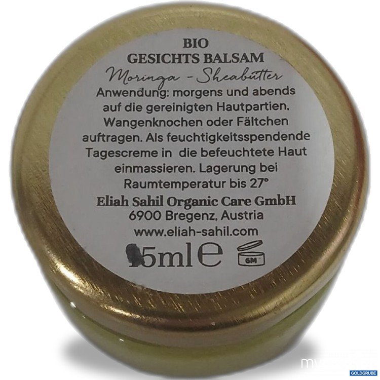 Artikel Nr. 886387: Eliah Sahil Organic Care Bio Gesichtsbalsam Moringa Sheabutter 15ml