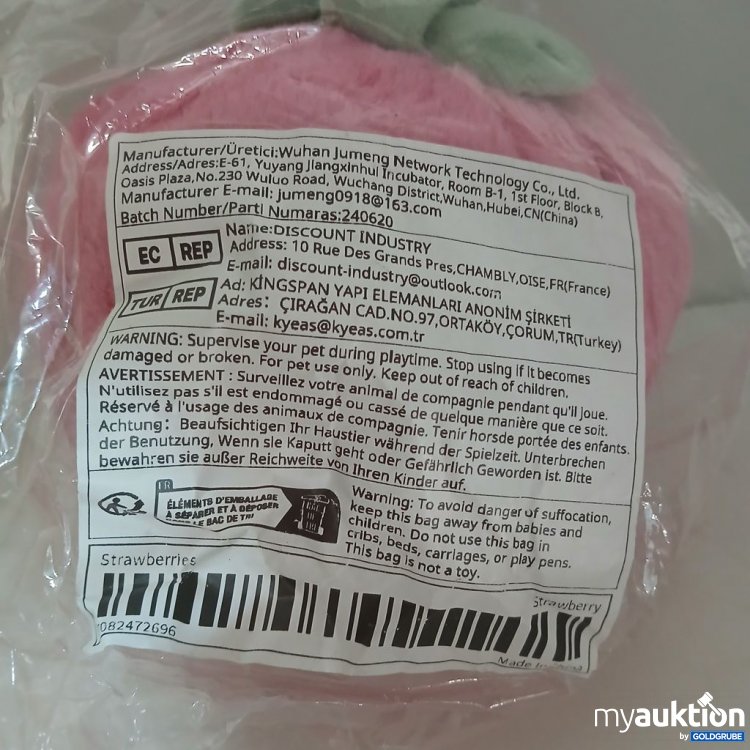 Artikel Nr. 921387: Strawberries Spielzeug Plüschfigur