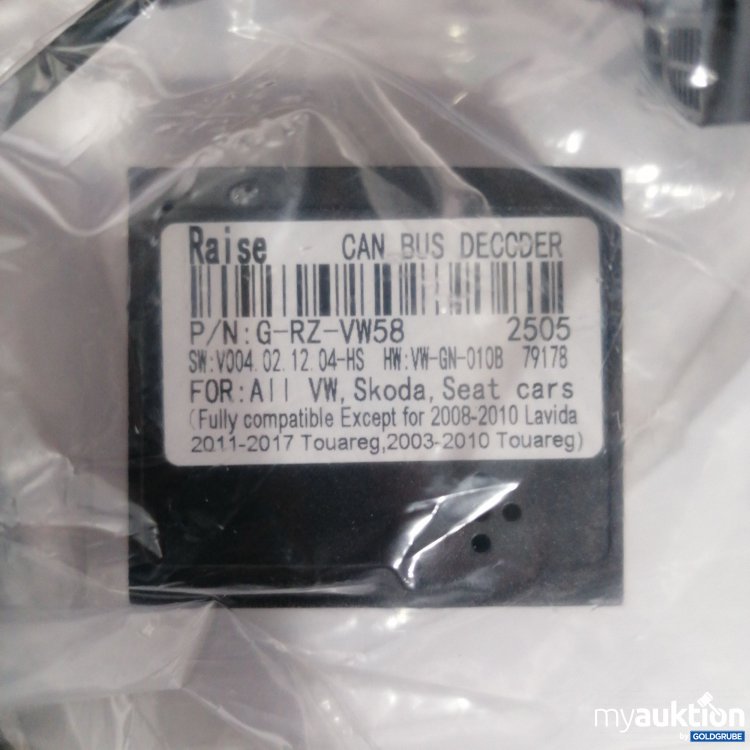 Artikel Nr. 889388: Raise Can Bus Decoder P/N G-RZ-VW58 2505  