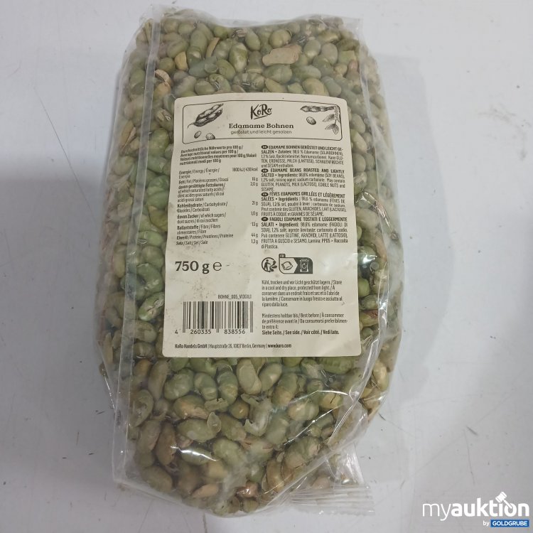 Artikel Nr. 979388 Artikel Nr. 979388: KoRo Edamame Bohnen geröstet & leicht gesalzen 750g