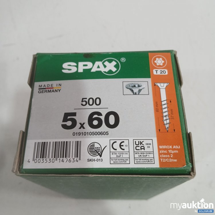 Artikel Nr. 991388 Artikel Nr. 991388: Spax Schrauben 5x60 T20 500Stk