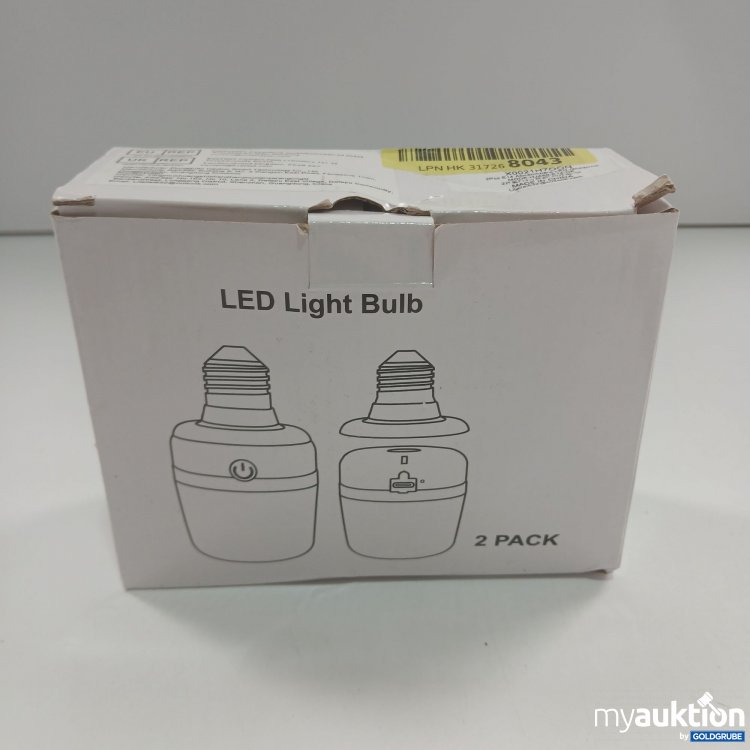 Artikel Nr. 840389 Artikel Nr. 840389: Abnehmbare LED-Glühbirne E14 2 Stück