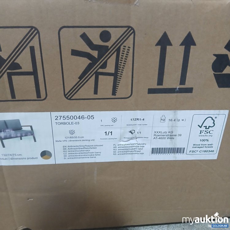 Artikel Nr. 887389 Artikel Nr. 887389: Ambia Torbole-03 27550046-05 Gartensofa 132x74x75cm