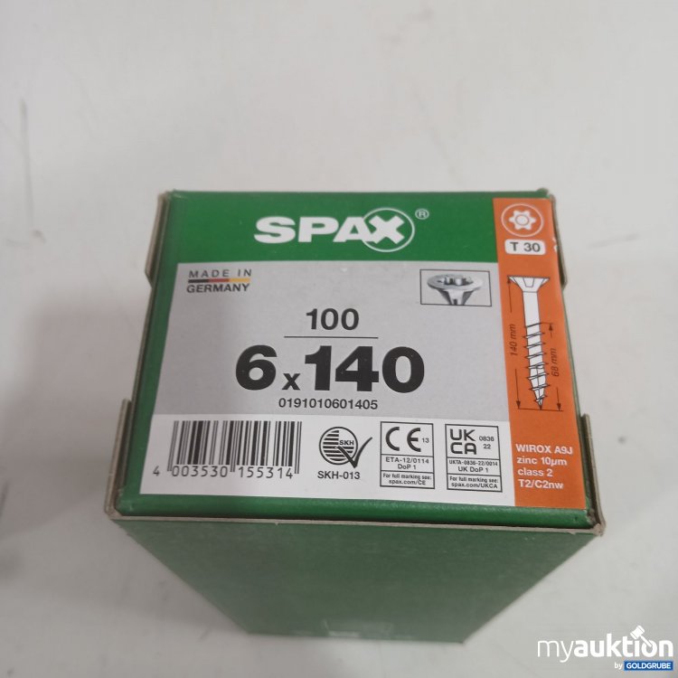 Artikel Nr. 991389 Artikel Nr. 991389: Spax Schrauben 6x140 T30 100Stk