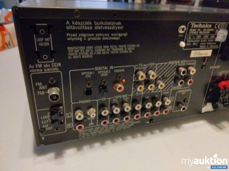 Artikel Nr. 396390 Artikel Nr. 396390: Technics SA-DX950 Verstärker