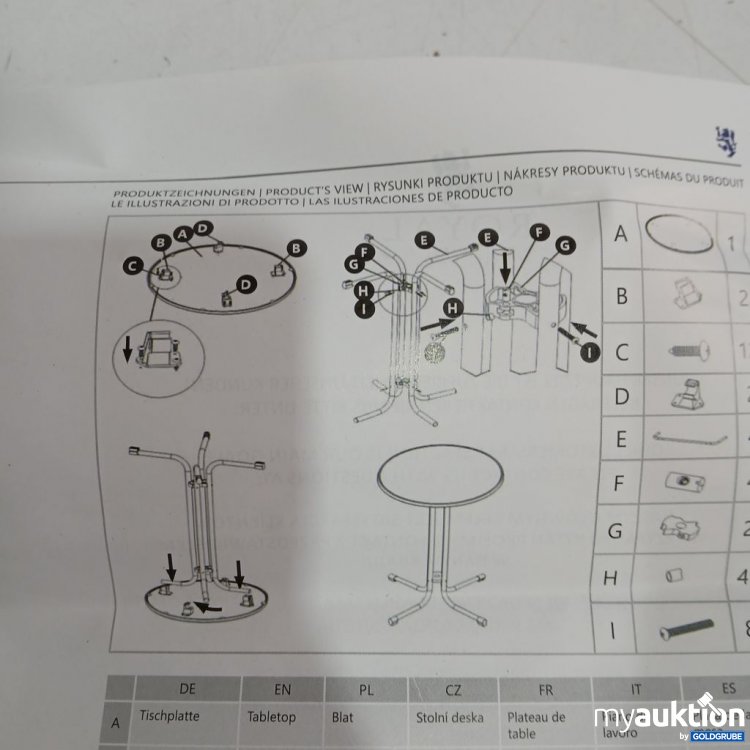 Artikel Nr. 442390: Royal catering Bar Table 10011468 RC-BIS70FB schwarz
