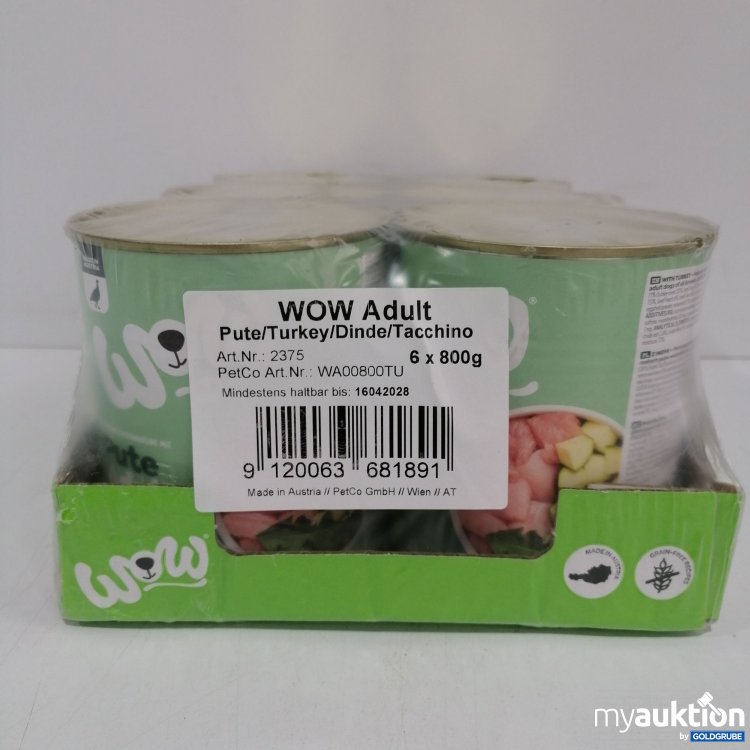 Artikel Nr. 844390: WOW Adult Pute /Turkey 6x800g