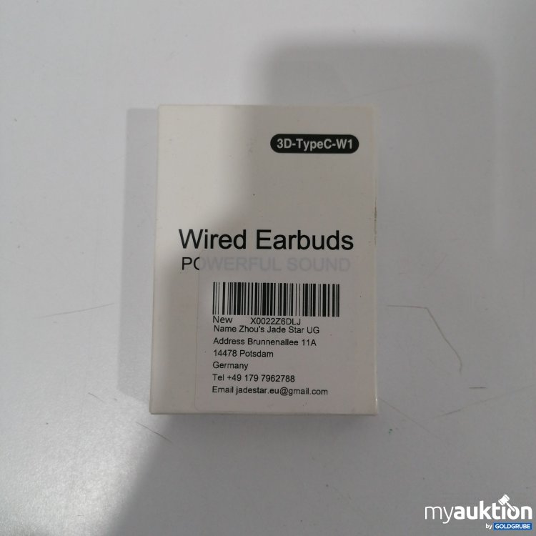 Artikel Nr. 895390 Artikel Nr. 895390: Wired Earbuds 3D-TypeC-W1