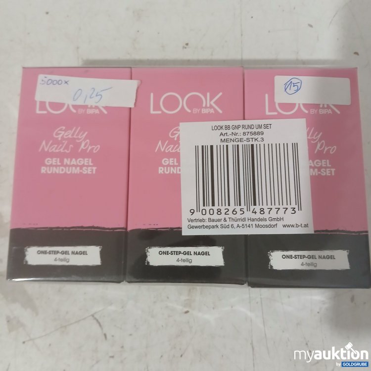 Artikel Nr. 929390: Look Gelly Nails Pro Gel Nagel Rundum-Set 4-teilig 3Stk