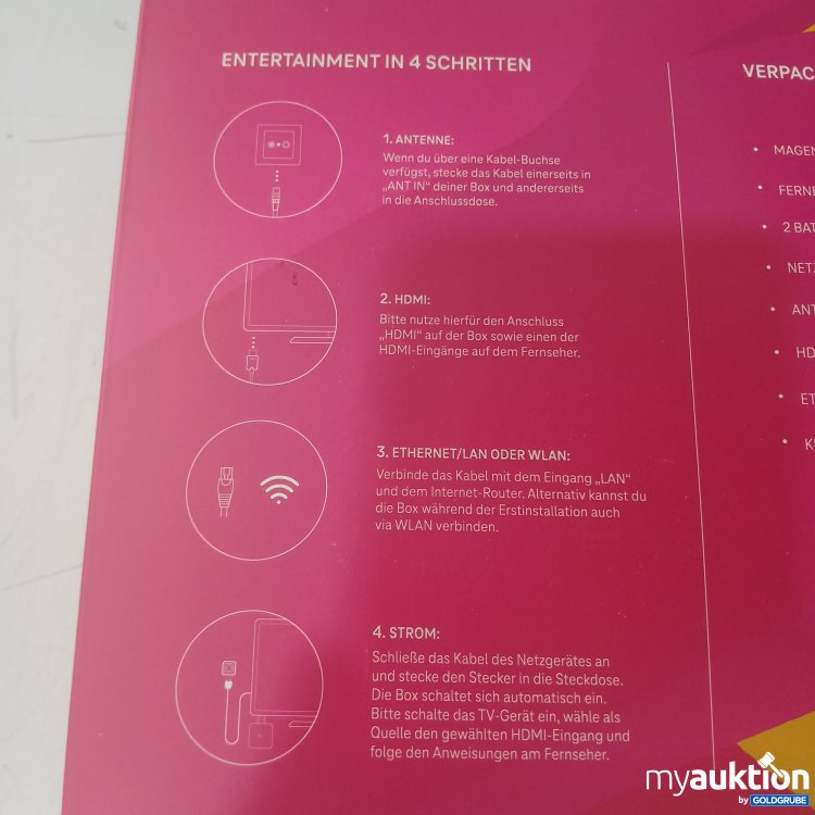 Artikel Nr. 995390 Artikel Nr. 995390: Magenta TV Box Kit KITU1_441013203856