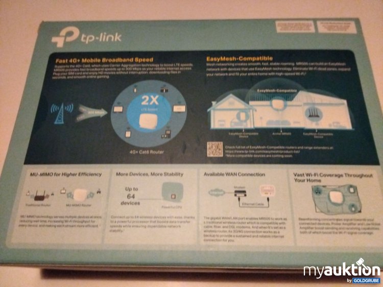 Artikel Nr. 396391 Artikel Nr. 396391: Tp-link AC1200 Dualband Router mr505