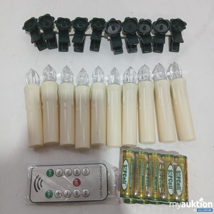 Artikel Nr. 445391 Artikel Nr. 445391: LED Kerzen Licht 10 Kerzen Warmweiß