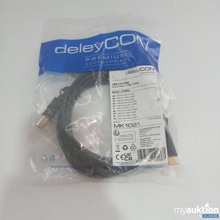Artikel Nr. 825391 Artikel Nr. 825391: DeleyCon USB 2.0 Cable 2m