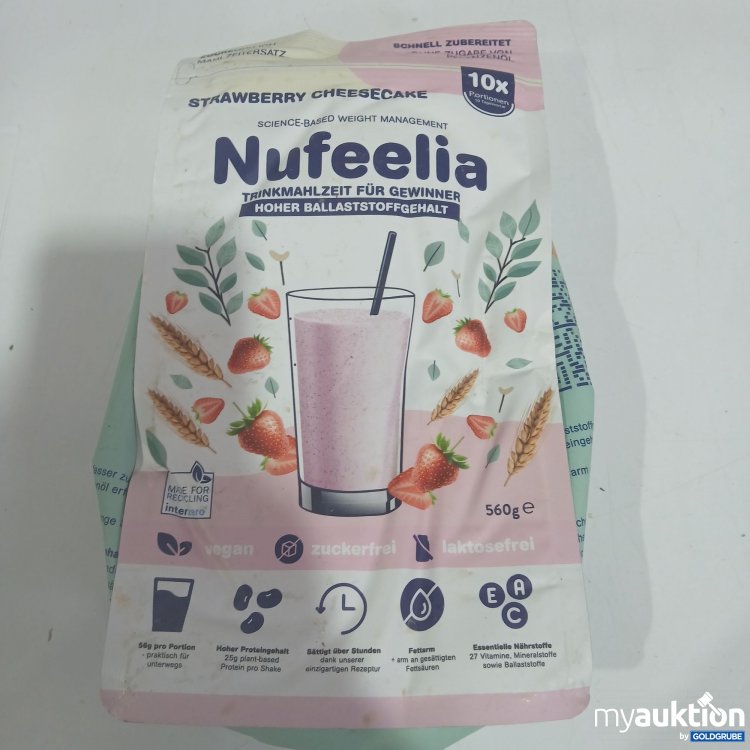 Artikel Nr. 848391: Nufeelia Trinkmahlzeit Strawberry Cheesecake 560g