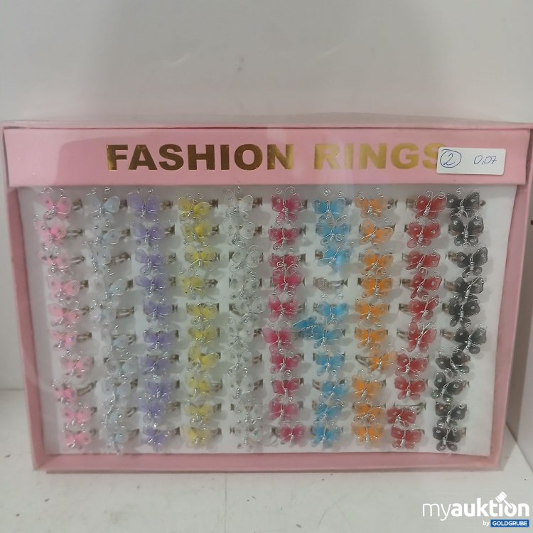 Artikel Nr. 929391: Fashion Ringe Schmetterling div. Farben 100Stk