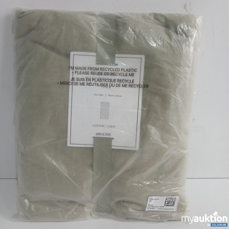 Artikel Nr. 939391: HM HOME Baumwoll-Leinen Curtain 120x250 cm 2Pack