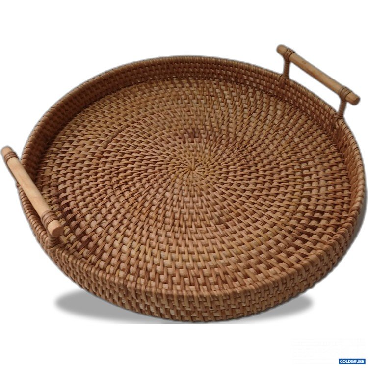 Artikel Nr. 964391 Artikel Nr. 964391: Rundes Serviertablett aus Ratan