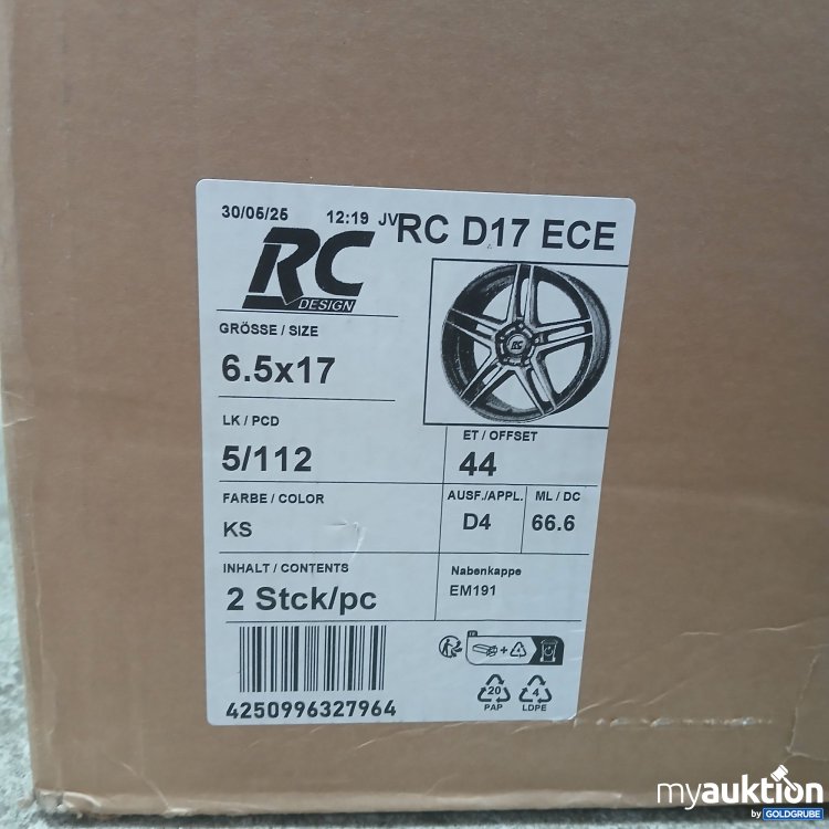 Artikel Nr. 971391 Artikel Nr. 971391: RC Desing RC D17 ECE 6.5x17 Farbe KS 2Stk