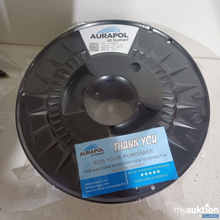 Artikel Nr. 985391: Aurapol 3D-Filament, Snowflake, 1kg