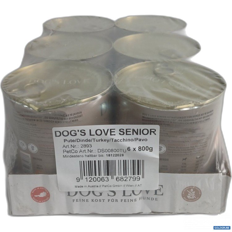 Artikel Nr. 990391: Dogs Love Hundefutter Pute 6x800g 
