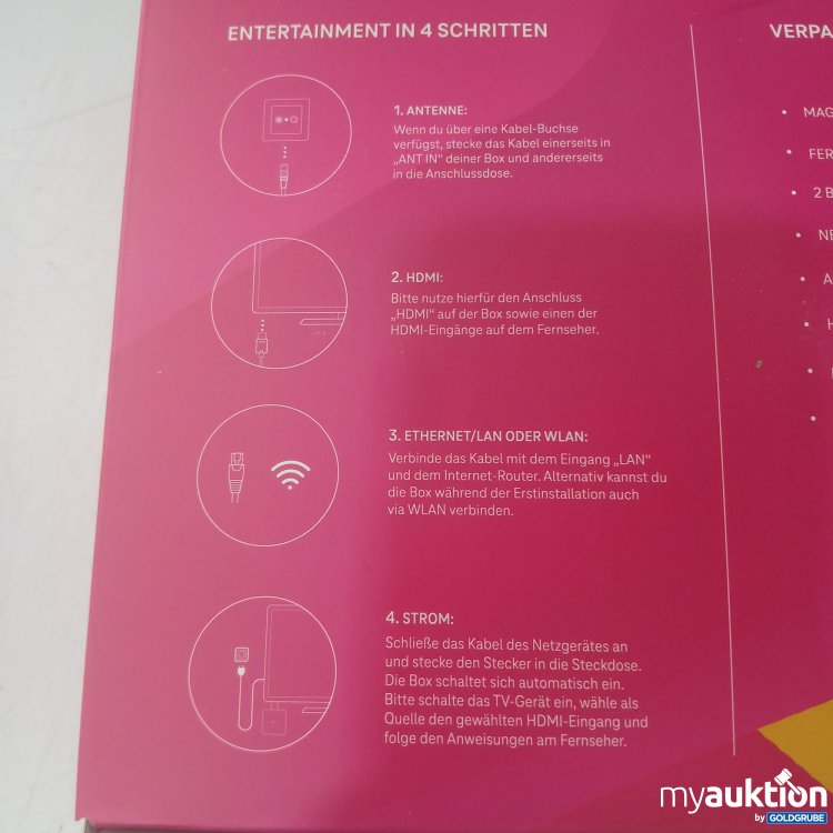 Artikel Nr. 995391 Artikel Nr. 995391: Magenta TV Box Kit KITU1_441020302049