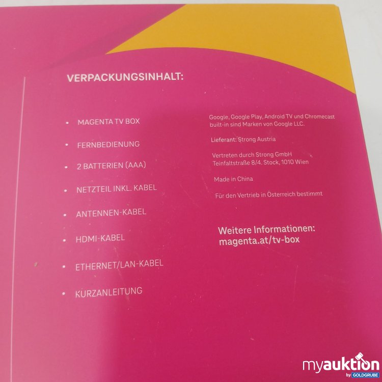 Artikel Nr. 995391 Artikel Nr. 995391: Magenta TV Box Kit KITU1_441020302049