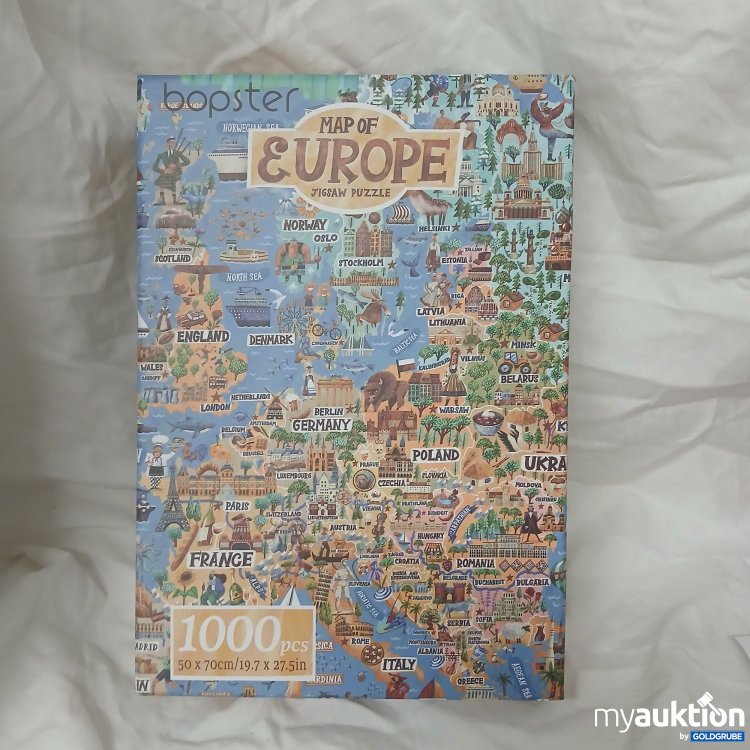 Artikel Nr. 361392 Artikel Nr. 361392: Bopster Map of Europe Jigsaw Puzzle