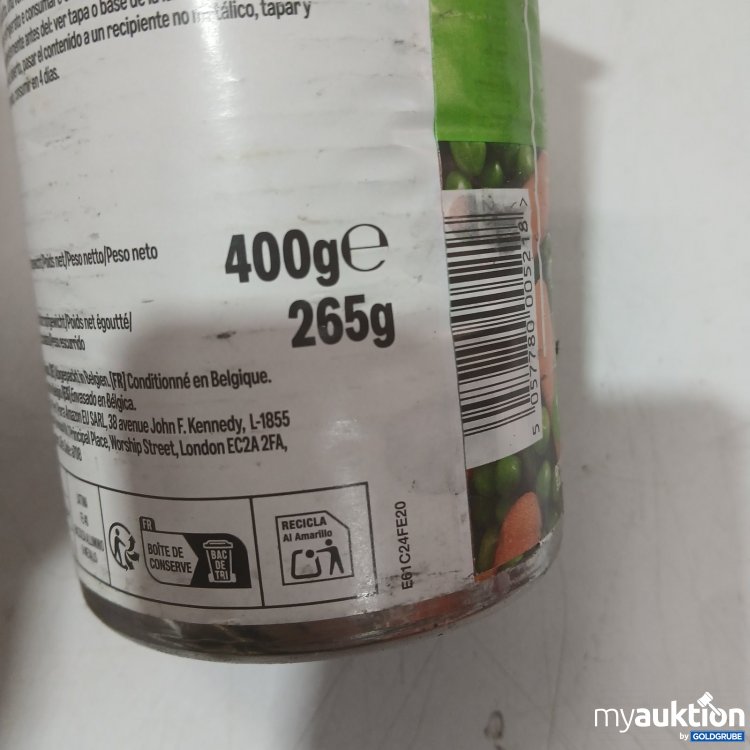 Artikel Nr. 466392 Artikel Nr. 466392: By Amazon Petits Pois and Baby Carrots in Water 400 g