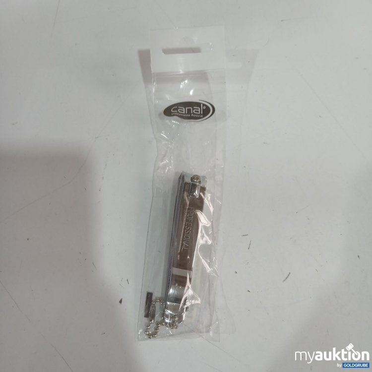 Artikel Nr. 526392: canal Fußnagelknipser mit Kette & Feile vernickelt 8 cm 3002-03