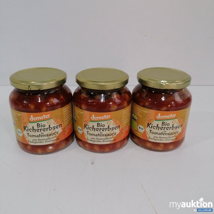 Artikel Nr. 850392 Artikel Nr. 850392: Demeter Bio Kichererbsen in Tomatensauce 3x350g